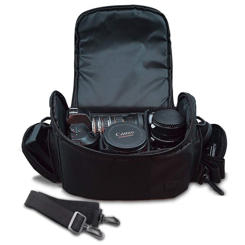 eCostConnection Large Digital Camera/Video Padded Carrying Bag/Case for Nikon D750, D810, D5500, D750, D700, D3000, D3100, D3200, D3300, D5000 Camera & More - Image 1